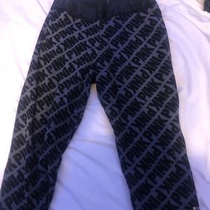 VS pink logo capri leggings